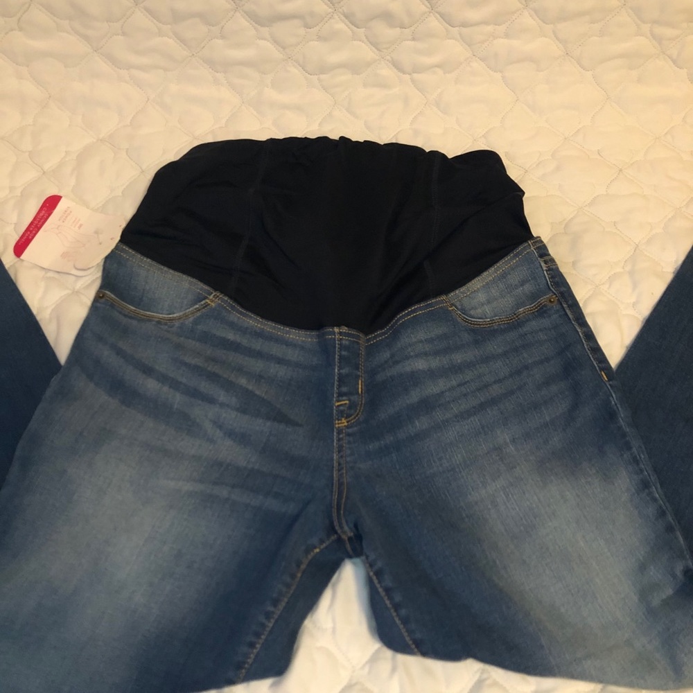 Maternity jeans skinny crop